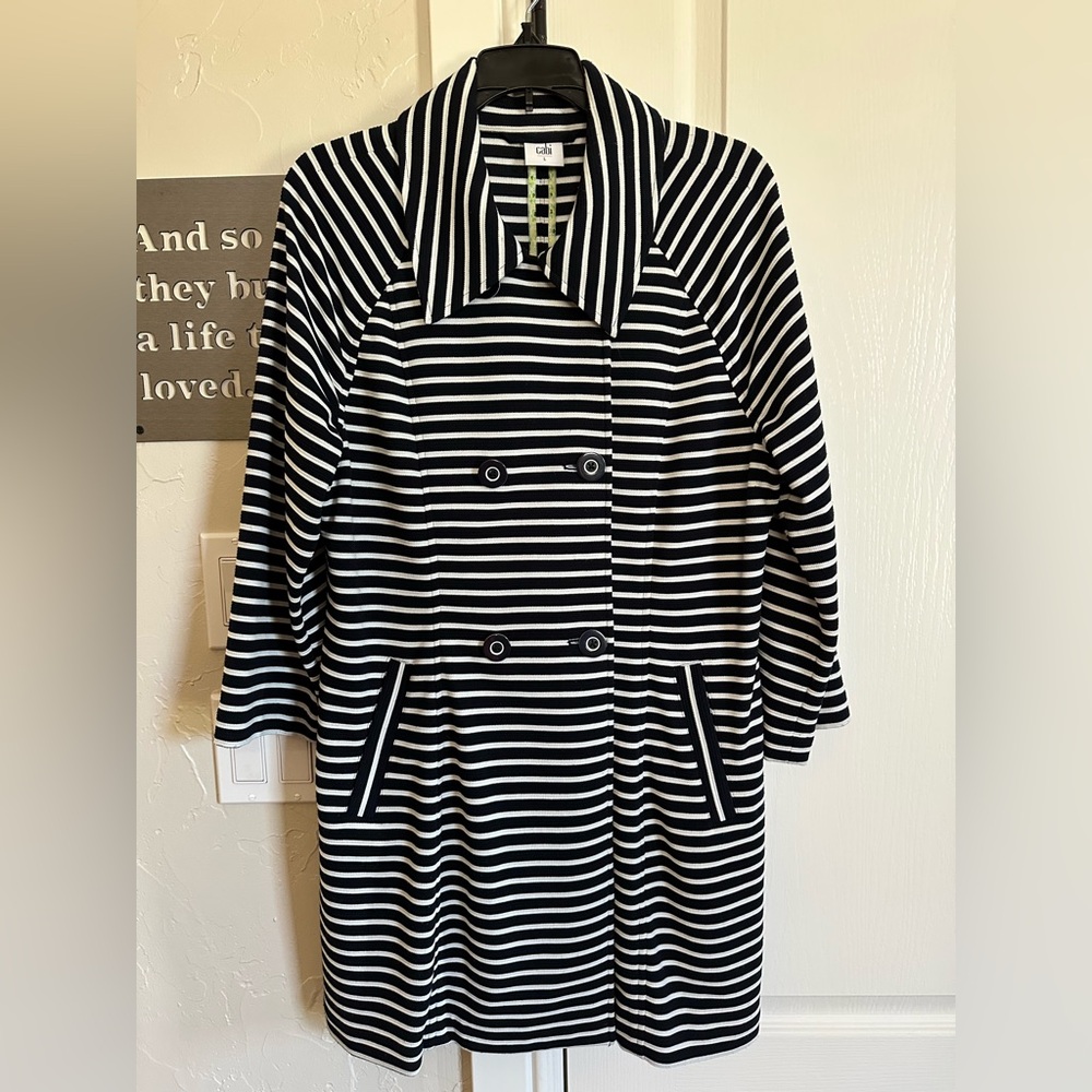 Cabi Stripe Maritime Coat